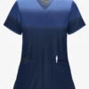 Butter-Soft STRETCH Prism Ombre Navy Women's 2-Pocket V-Neck Print Scrub Top 2 Butter-Soft STRETCH Prism Ombre Navy Women's 2-Pocket V-Neck Print Scrub Top -Fashion Clothing TS631POM 1