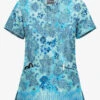 UA Butter-Soft Paisley Extravaganza Turquoise Women's 2-Pocket V-Neck Print Scrub Top 2 UA Butter-Soft Paisley Extravaganza Turquoise Women's 2-Pocket V-Neck Print Scrub Top -Fashion Clothing TS631PXT 1