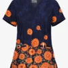UA Butter-Soft STRETCH Sunflowers Navy Women's 2-Angled Welt Pocket V-Neck Printed Scrub Top 1 UA Butter-Soft STRETCH Sunflowers Navy Women's 2-Angled Welt Pocket V-Neck Printed Scrub Top -Fashion Clothing TS631SFHT 100523 1