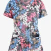Butter-Soft Izmir Floral Pewter Women's 4-Pocket Rounded V-Neck Print Scrub Top 1 Butter-Soft Izmir Floral Pewter Women's 4-Pocket Rounded V-Neck Print Scrub Top -Fashion Clothing TS697IFPW 1