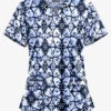 UA Butter-Soft STRETCH Desert Rose Navy Women's 4-Pocket Large Grommet Print Scrub Top 2 UA Butter-Soft STRETCH Desert Rose Navy Women's 4-Pocket Large Grommet Print Scrub Top -Fashion Clothing TS754DRN 1