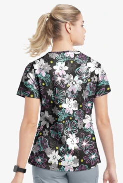 UA Butter-Soft STRETCH Floral Mirage Women's 4-Pocket Grommet Printed Scrub Top 7 UA Butter-Soft STRETCH Floral Mirage Women's 4-Pocket Grommet Printed Scrub Top -Fashion Clothing TS754FMBL 3