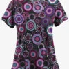 UA Butter-Soft STRETCH Floral Women’s 4-Pocket Grommet Neck Detail Scrub Top 1 UA Butter-Soft STRETCH Floral Women’s 4-Pocket Grommet Neck Detail Scrub Top -Fashion Clothing TS754OFBL 1
