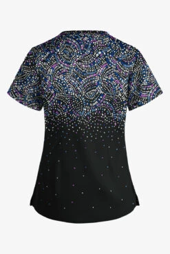 UA Butter-Soft STRETCH Roman Mosaic Women’s 4-Pocket Grommet Neck Detail Printed Scrub Top 7 UA Butter-Soft STRETCH Roman Mosaic Women’s 4-Pocket Grommet Neck Detail Printed Scrub Top -Fashion Clothing TS754RMBL 3