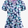 Butter-Soft STRETCH Bloom Butterflies & Belize Ikat Womens 4-Pocket Crisscross Mixed Print Scrub Top 1 Butter-Soft STRETCH Bloom Butterflies & Belize Ikat Womens 4-Pocket Crisscross Mixed Print Scrub Top -Fashion Clothing TS756BBNV 100323 1