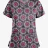 UA Butter-Soft STRETCH Splash Of Geo Pewter Women's 4-Pocket Criss Cross Print Scrub Top 2 UA Butter-Soft STRETCH Splash Of Geo Pewter Women's 4-Pocket Criss Cross Print Scrub Top -Fashion Clothing TS756GES 1