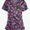 UA Butter-Soft STRETCH Happy Morning Floral Wine Women's 4-Pocket Crisscross Printed Scrub Top 1 UA Butter-Soft STRETCH Happy Morning Floral Wine Women's 4-Pocket Crisscross Printed Scrub Top -Fashion Clothing TS756HMWN 1