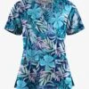 UA Butter-Soft STRETCH Tropical Mix Navy Women's 4-Pocket Crisscross Printed Scrub Top 2 UA Butter-Soft STRETCH Tropical Mix Navy Women's 4-Pocket Crisscross Printed Scrub Top -Fashion Clothing TS756TMNV 1