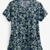 UA Butter-Soft STRETCH Floral Vines Navy Women's 4-Pocket Criss Cross Print Scrub Top 2 UA Butter-Soft STRETCH Floral Vines Navy Women's 4-Pocket Criss Cross Print Scrub Top -Fashion Clothing TS756VNF 1