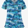 Butter-Soft Autumn Time Royal Women's 5-Pocket Rounded V-Neck Print Scrub Top 2 Butter-Soft Autumn Time Royal Women's 5-Pocket Rounded V-Neck Print Scrub Top -Fashion Clothing UA638ATRL 1