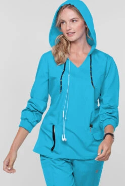 Butter-Soft Core By UA™ Women's 4-Pocket Pullover Hoodie -Fashion Clothing UAS733C 101323 TURQU 3 S HV